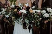Dark and Moody  For the bride who dares to be different — rich, moody blooms that speak louder than words