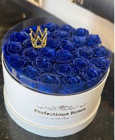 Dark Blue Preserved Roses 
