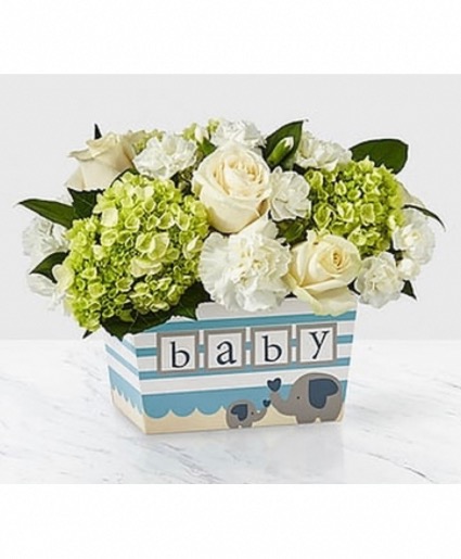 Darling baby boy bouquet  