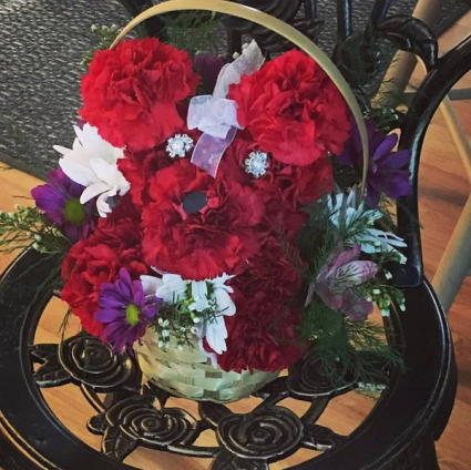 Darling Puppy Dog Basket