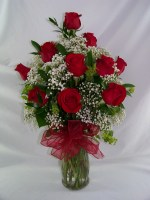 Dashing Dozen Vase Arrangement
