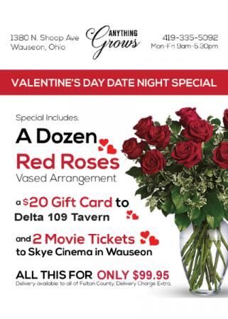 DELTA TAVERN 109 Date Night Special Package