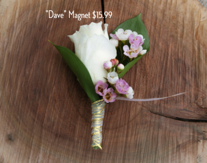 Dave Magnet Boutonniere in Roy, UT - Reed Floral Design