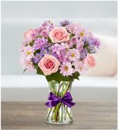 Day Dreams Soft shades of purples and pinks flowers vased