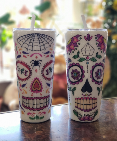 Day of the Dead (each) Tumblers by Cupple Designs