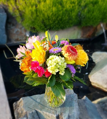 Daybreak Vase arrangement  in Delta, BC | FLOWERS BEAUTIFUL