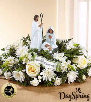 DaySpring® God's Gift of Love™ Centerpiece by FTD® in Clarksville, TN | FLOWERS BY TARA AND JEWELRY WORLD DaySpring® God's Gift of Love™ Centerpiece by FTD® in Clarksville, TN | FLOWERS BY TARA AND JEWELRY WORLD