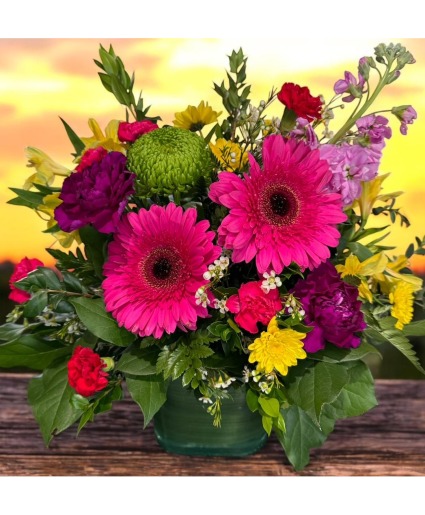 Dazzling Blooms Vase arrangement