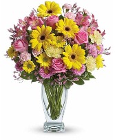 Dazzling Day Shape of the vase may vary in Calgary, Alberta | Petals 'N Blooms