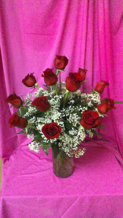 R12V Dazzling Dozen Dozen Long Stem Roses