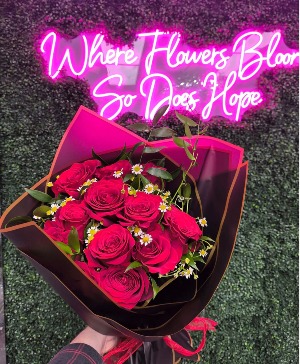 Dazzling Dozen Wrapped Bouqet