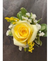 Dazzling Yellow Boutonniere 