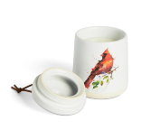 Dean Crouser Cardinal Candle with Lid Gift Item