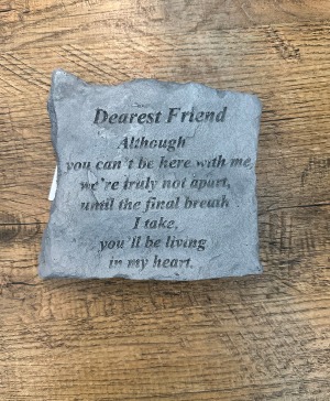 Dearest Friend Plaque 