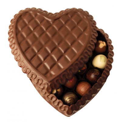 DeBrand Fine Chocolate Heart Box with Truffles Exclusive Luxury Gift