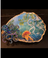 Under the Sea Romance  Decoupage Seashell 