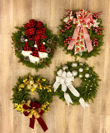 DECEMBER 3, 2024 @ 6:30PM Decorate a Fresh Balsam Wreath  in Troy, NY | PAWLING FLOWERS & GIFTS