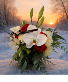 Decembers Embrace Sympathy Centerpiece