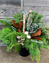 Deck The Halls the Outdoor Planter Pots Christmas