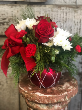 Deck The Halls Ornament  Floral Arrangement