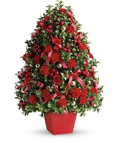 deck the halls tree bouquet 