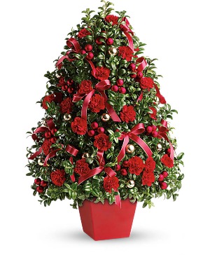 deck the halls tree bouquet 