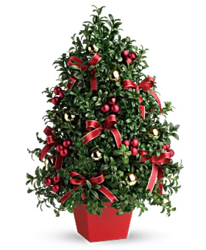 Deck The Halls Tree Fresh Arrangement