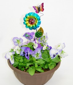 DECORATED PANSY BOWL Container garden