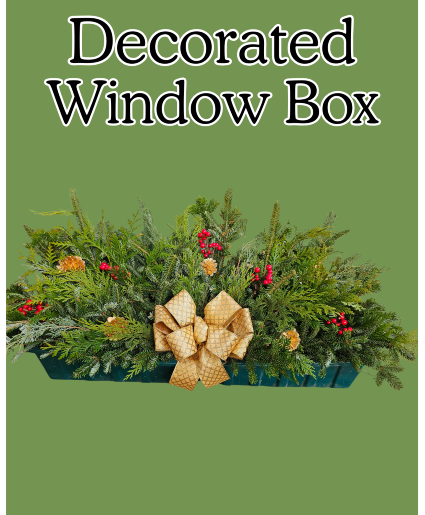 Decorated window box 