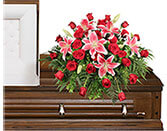 TRANQUILITY CASKET SPRAY Funeral Flowers in Athens, OH - HYACINTH