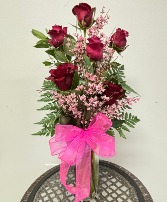 Deep Passion Half Dozen Roses