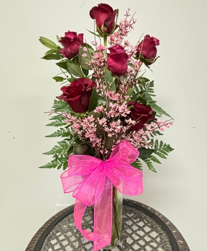 Deep Passion Half Dozen Roses