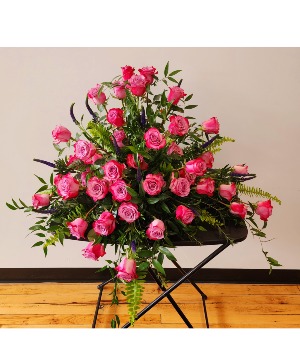 Deep Purple  Casket Spray
