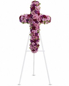 Lavender Faith Standing Cross