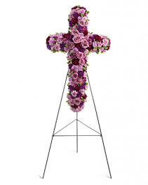 Deepest Faith Cross Funeral Flowers