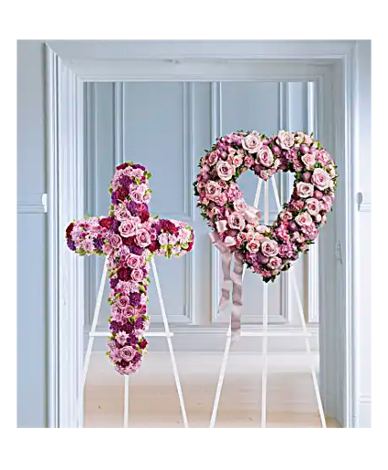 Deepest Faith Sympathy standing and wreath sympathy