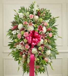  Deepest Sympathies Pastel Standing Spray 