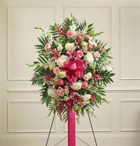 Deepest Sympathies Standing Spray - Pastel Funeral in Crestview, FL | The Flower Basket Florist Deepest Sympathies Standing Spray - Pastel Funeral in Crestview, FL | The Flower Basket Florist