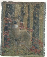DEER THROW  BLANKET THROW 