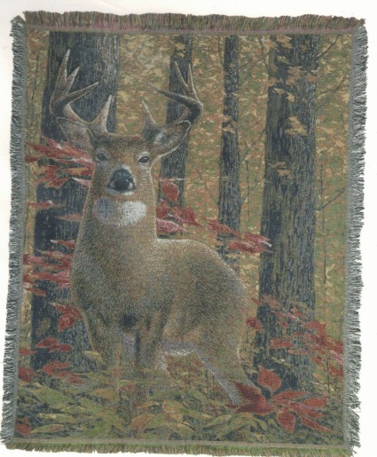DEER THROW  BLANKET THROW 