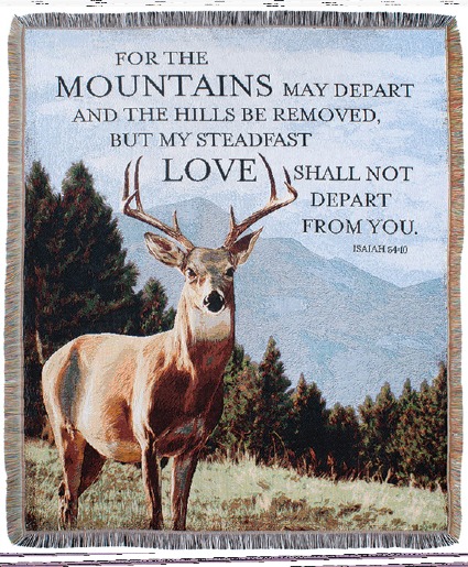 Deer throw gift item
