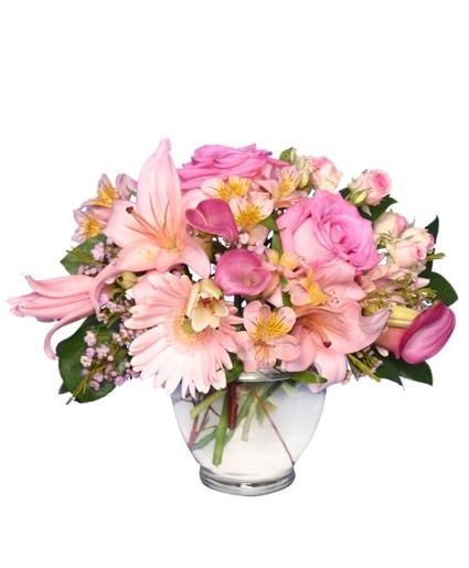 DELICATE AFFECTION Pink Floral Vase