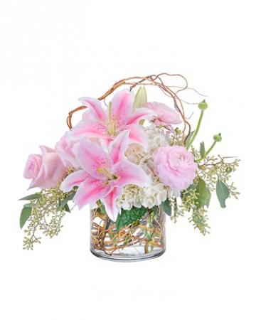 Delicate Beauty Breast Cancer Awareness Arrangement