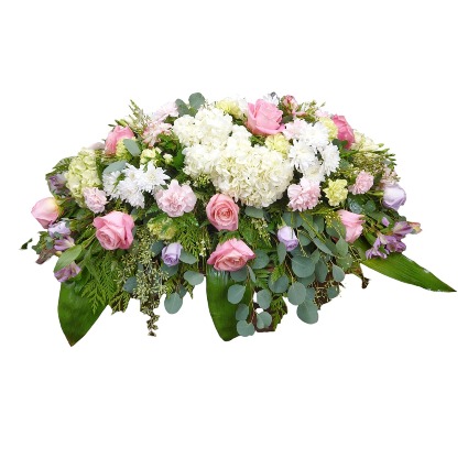 Delicate Garden Casket Saddle Flowers