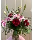 Delicate Lily & Rose Vase Arrangement