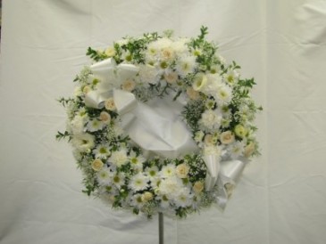 Delicate Moments funeral wreath in Kitchener, ON | CAMERONS FLOWER SHOP Delicate Moments funeral wreath in Kitchener, ON | CAMERONS FLOWER SHOP