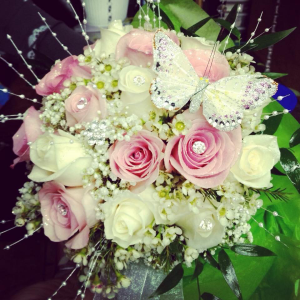Delicate rose hand tided communion bouquet in Ozone Park, NY | Heavenly Florist Delicate rose hand tided communion bouquet in Ozone Park, NY | Heavenly Florist