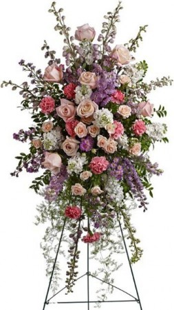 sprays casket florist trauergebinde lovingly funerals disflor mxn pinks cremations easel