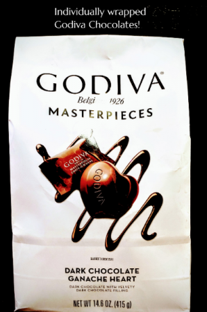 Large Bag - Godiva Dark Chocolates! 