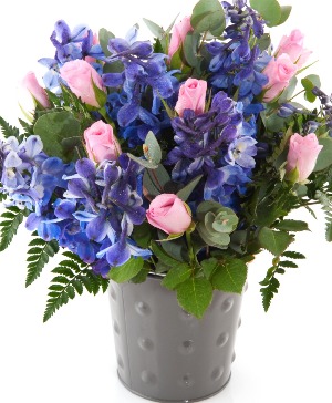 Delightful Delphinium Vase Arrangement